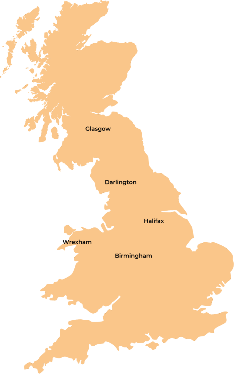 Map of the United Kingdom Main Land